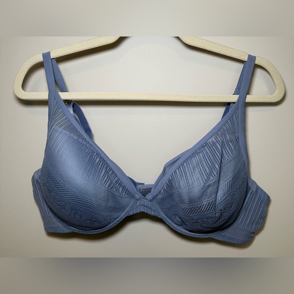 ThirdLove Other - ThirdLove‎ 24/7 Lace Balconette Bra Blue Size 40C Underwire Support pretty sexy